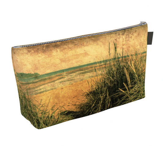 Vintage Beach Makeup Bag by Vanislegoddess.com available in 2 sizes.