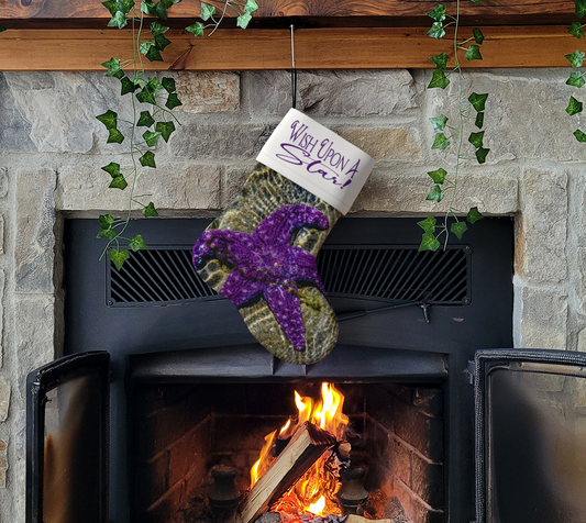 Wish Upon A Star Starfish Holiday Stocking