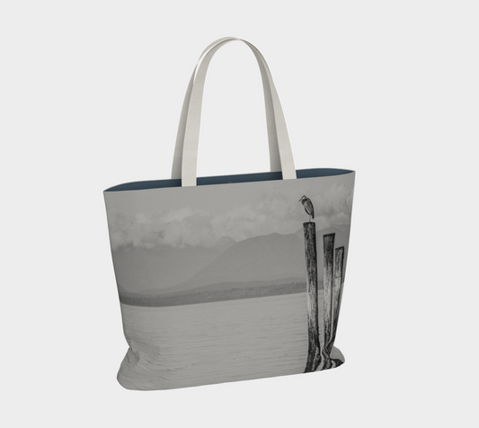 Van Isle Goddess Blue Heron Perch Market Tote