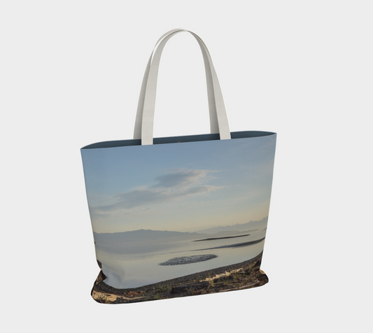 Van Isle Goddess Early Morning Rise Parksville Beach oversized market tote.