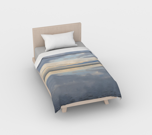 Light Language Parksville Beach Cotton Duvet Cover