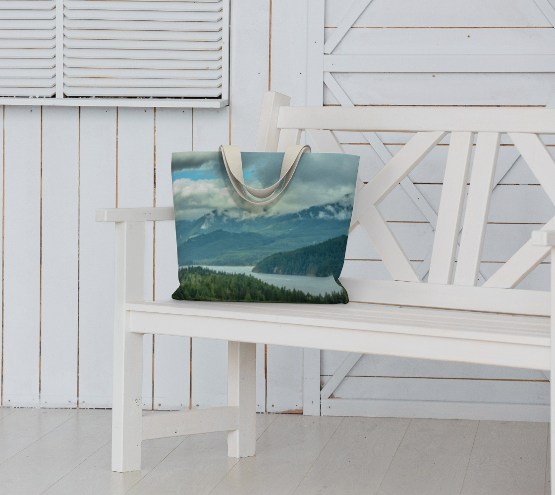 Van Isle Goddess Port Alberni Inlet oversized Market Tote.