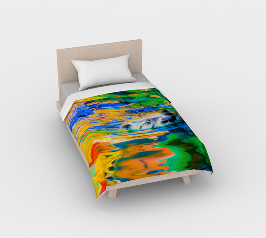 Otter Art Cotton Duvet Cover