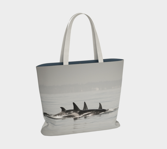 Van Isle Goddess Orca Formation oversized market Tote.