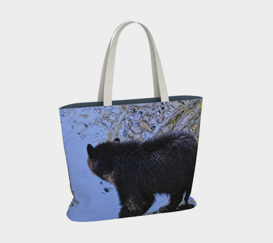 Van Isle Goddess Waters Edge Bear oversized Market Tote.