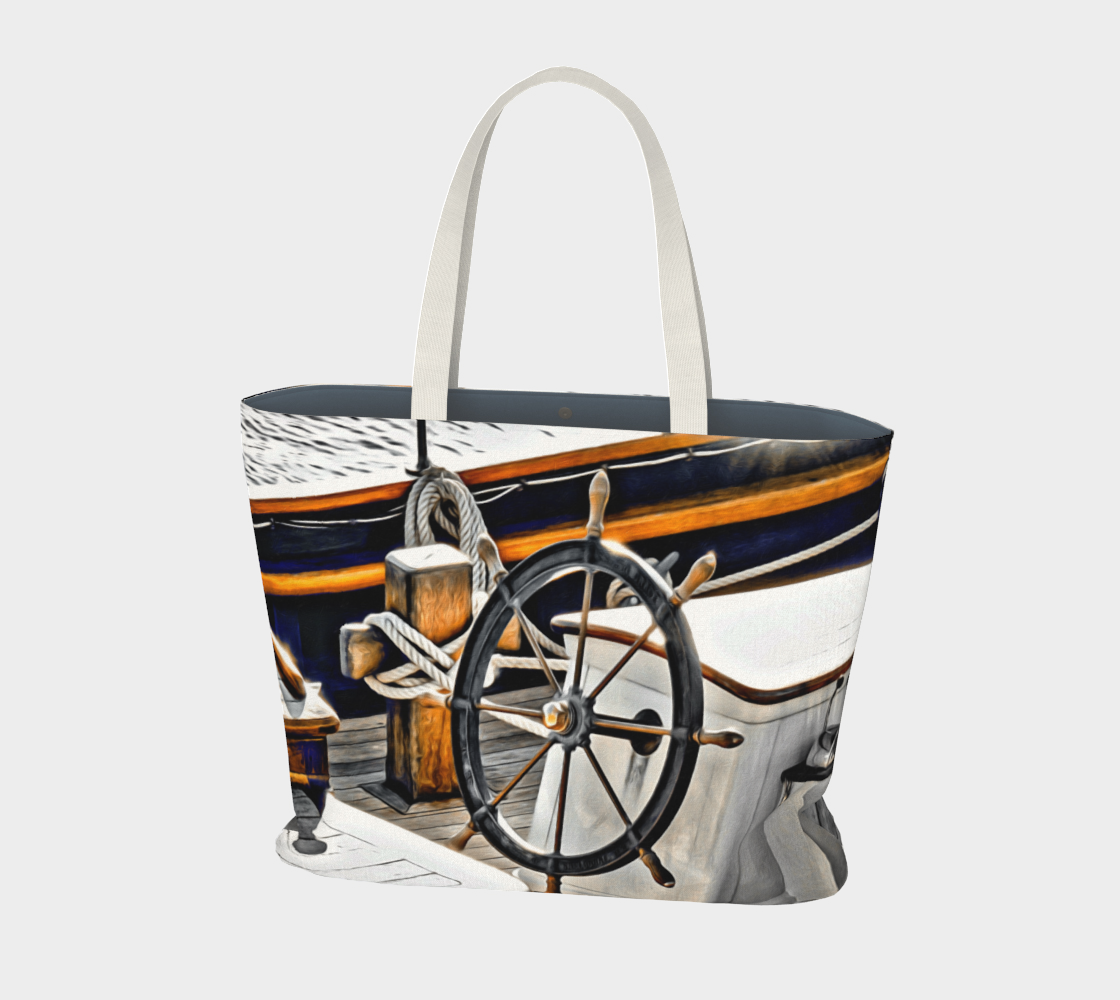 Van Isle Goddess Sailboat Dream oversized Market Tote.
