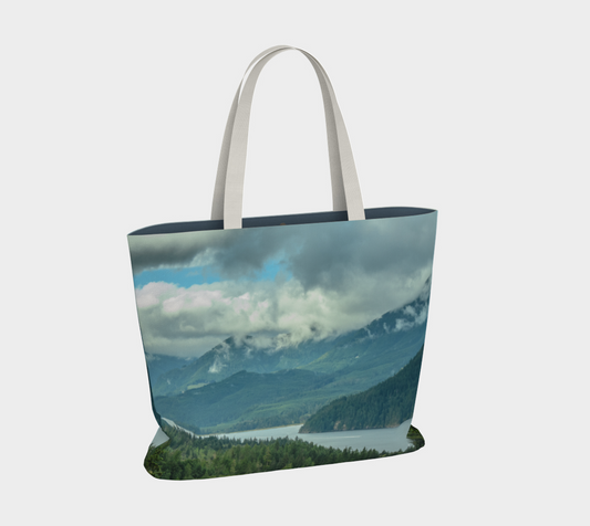 Van Isle Goddess Port Alberni Inlet oversized Market Tote.