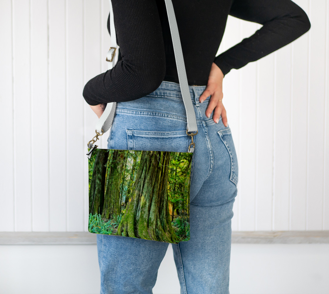 The Ancients Cathedral Grove Vegan Leather Crossbody Purse