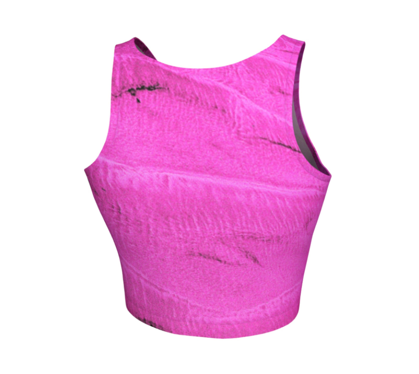 Rosy Beach Bliss Active Crop Top features pink sand on the top.