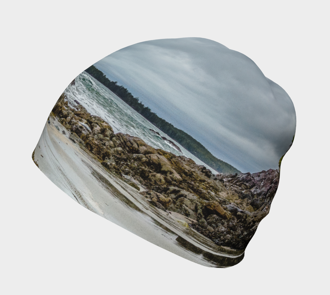 Left side McKenzie Beach Tofino Beanie by Roxy Hurtubise VanIsleGoddess.Com