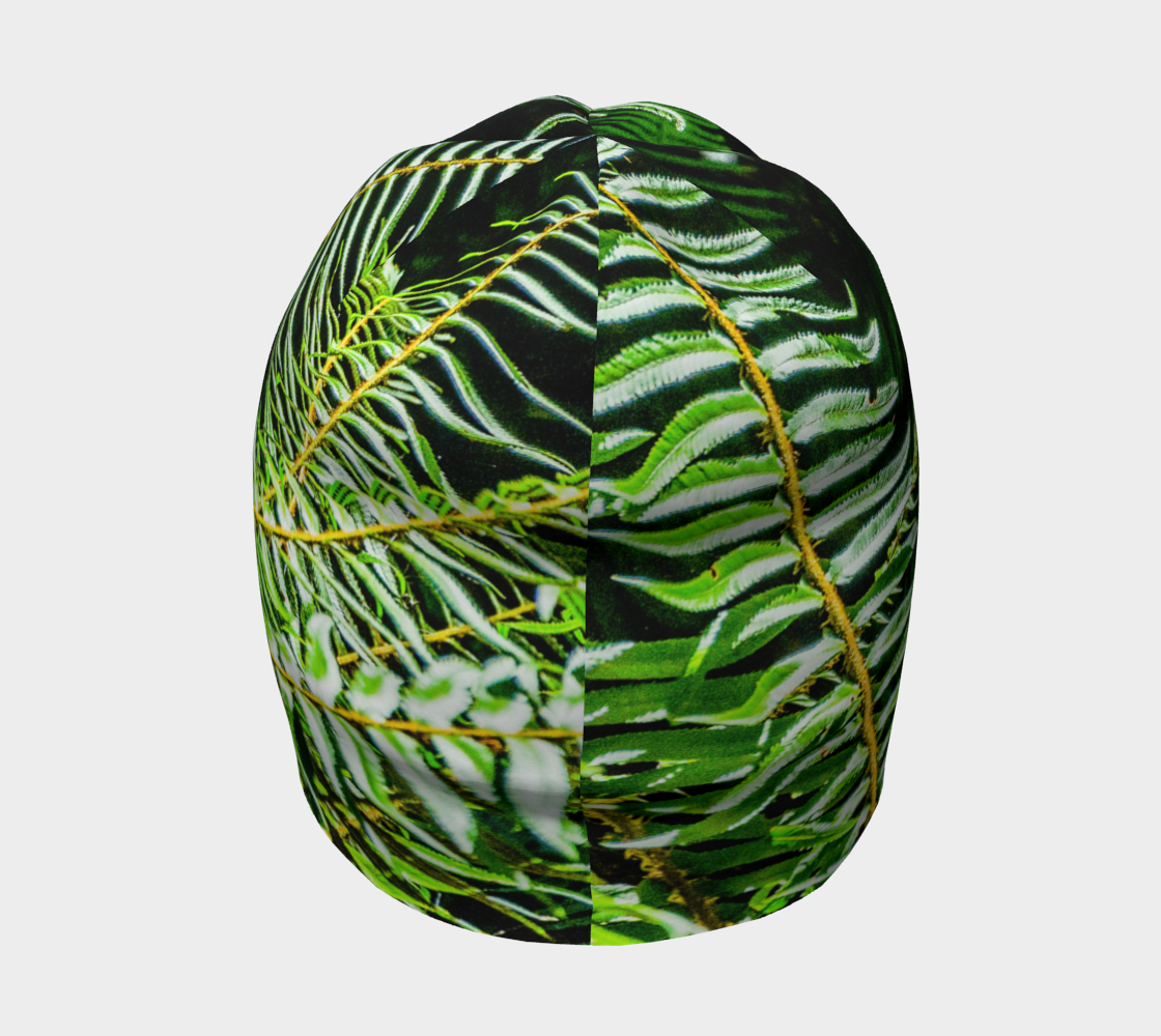 Back side Rainforest Beanie by Roxy Hurtubise VanIsleGoddess.Com