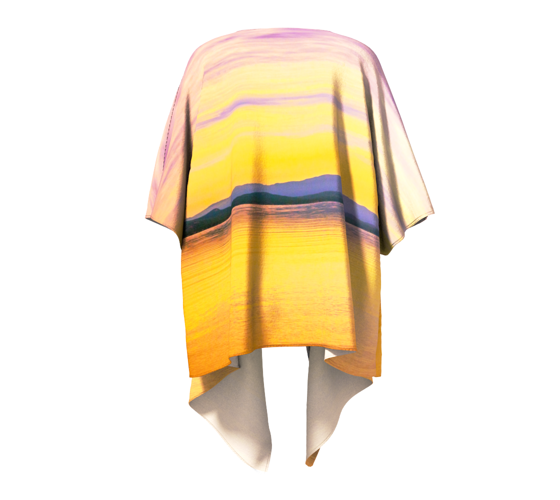 Magic Morning Draped Kimono Back