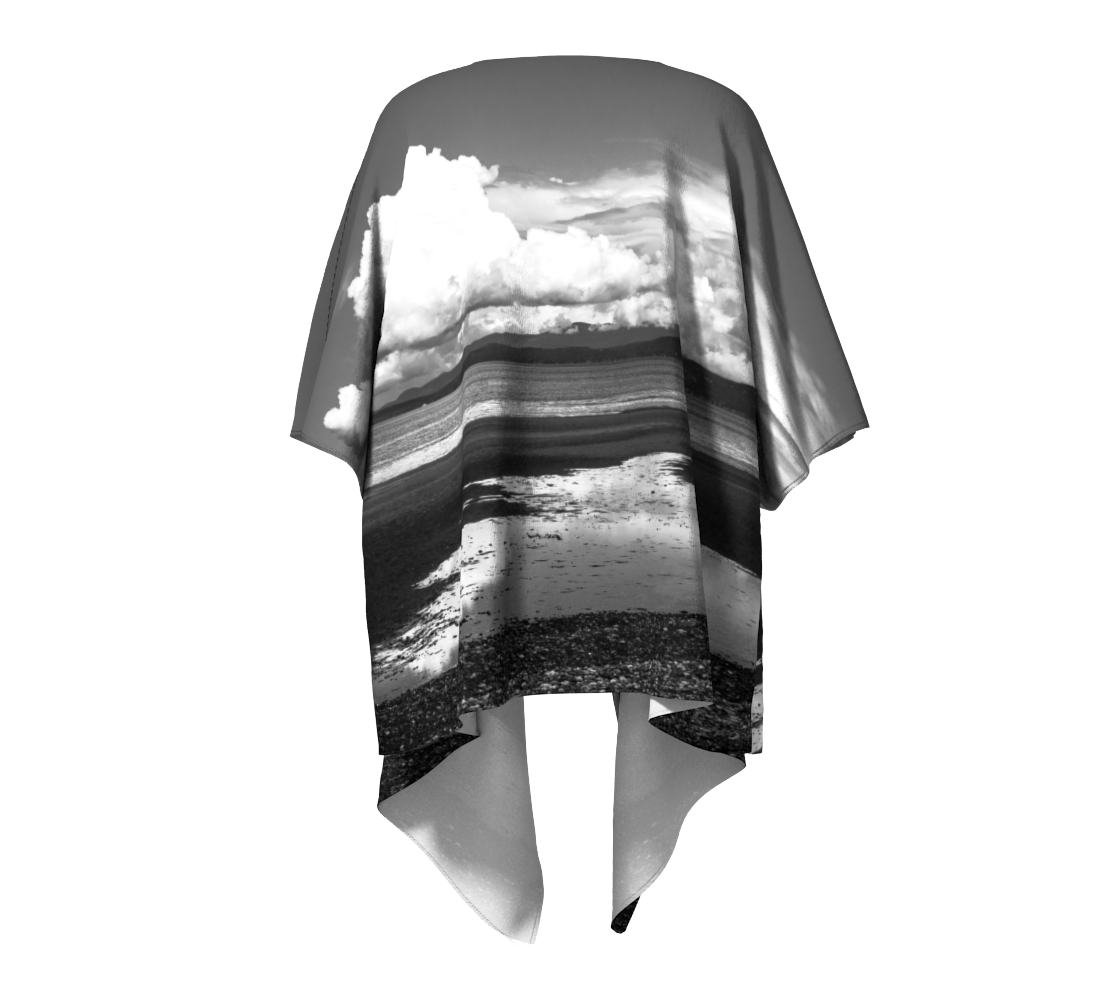 Parksville Beach Draped Kimono Back