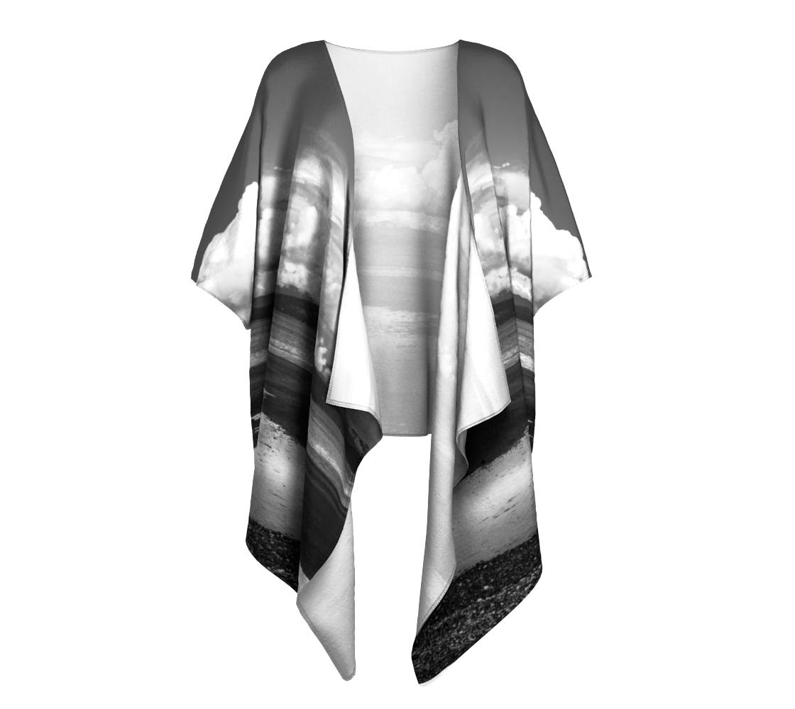 Parksville Beach Draped Kimono by Van Isle Goddess of Vancouver Island