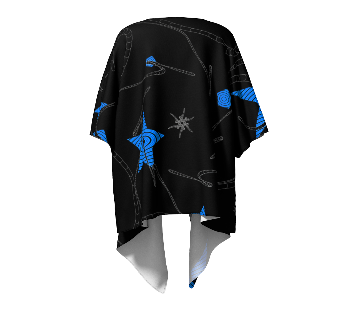 Night Star Draped Kimono by Van Isle Goddess of Vancouver Island