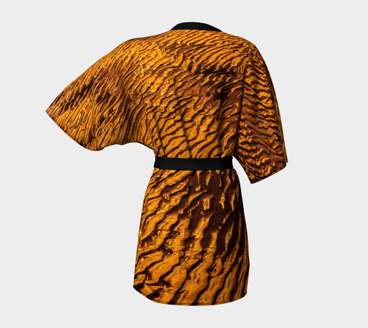 Golden Sand Kimono Robe Back