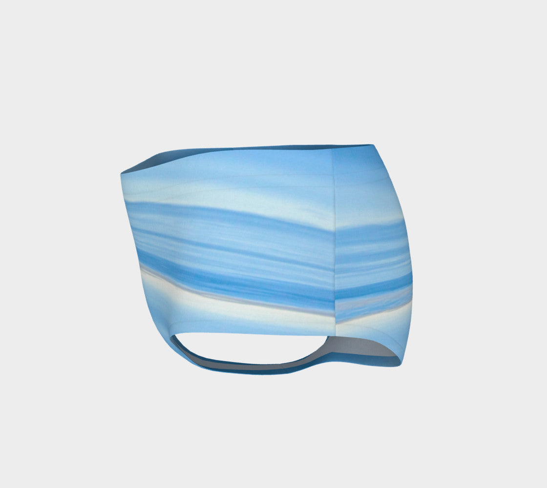 Ocean Blue Mini Shorts by Roxy Hurtubise vanislegoddess.com leftside