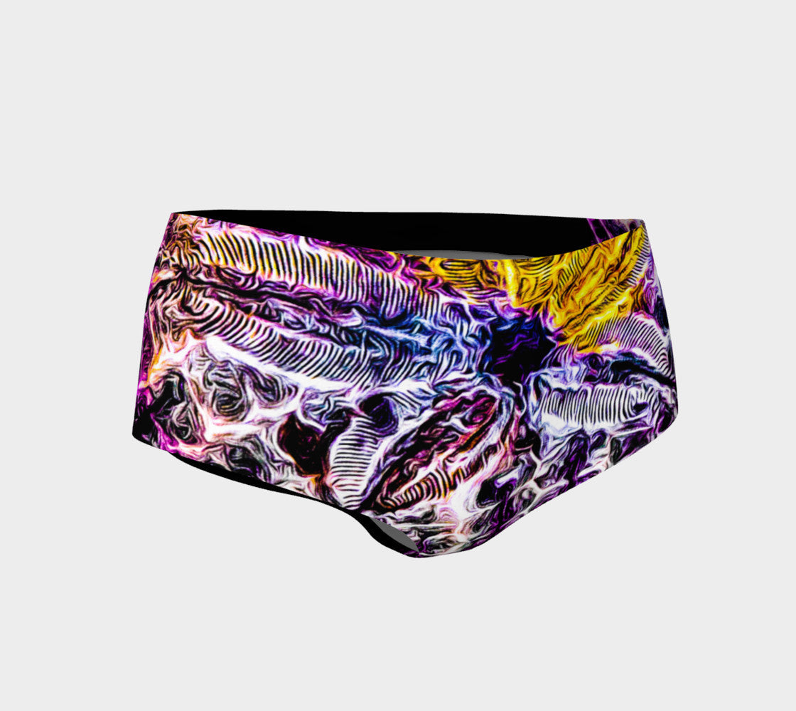 Spotlight Mini Shorts by Roxy Hurtubise Vanislegoddess.com wear as bathing suit bottoms under dresses play beach volleyball.