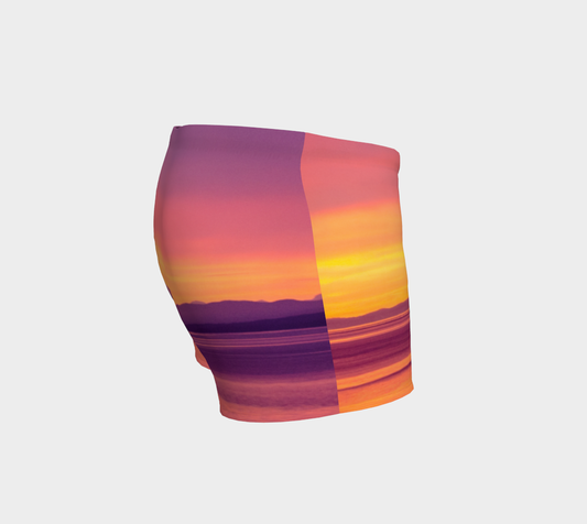 Vancouver Island Sunset Shorts by Roxy Hurtubise right side
