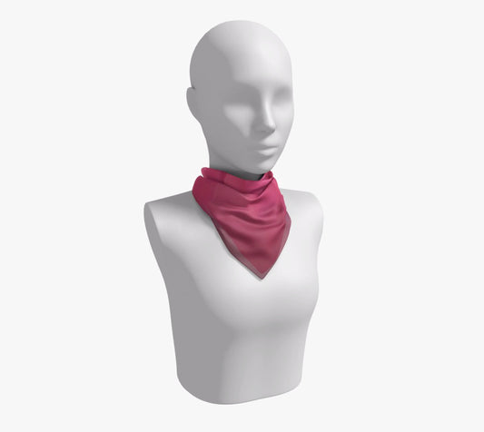 Soft Rose 16 inch Square Scarf Worn around the neck by vanislegoddess.com