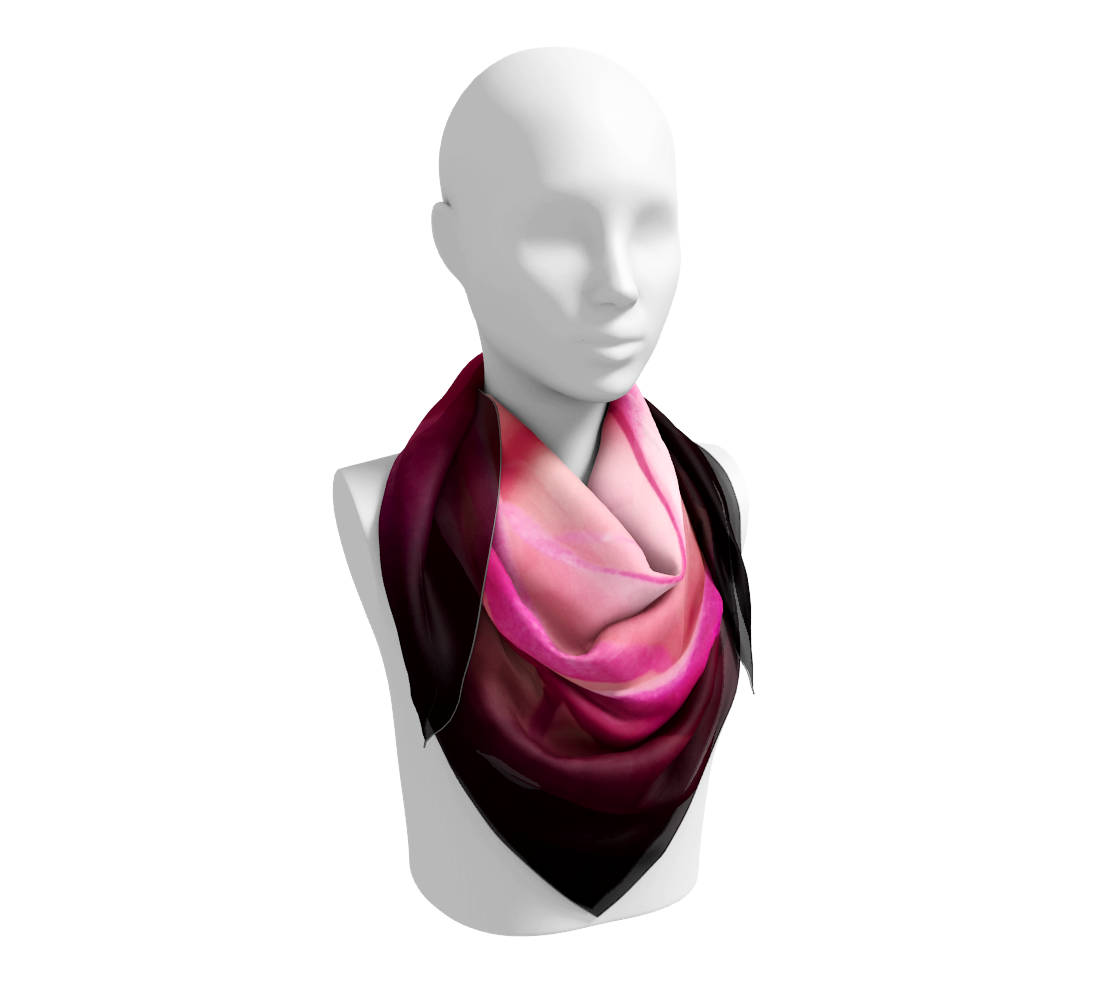 36 inch Square Scarf Worn around the neck by vanislegoddess.com