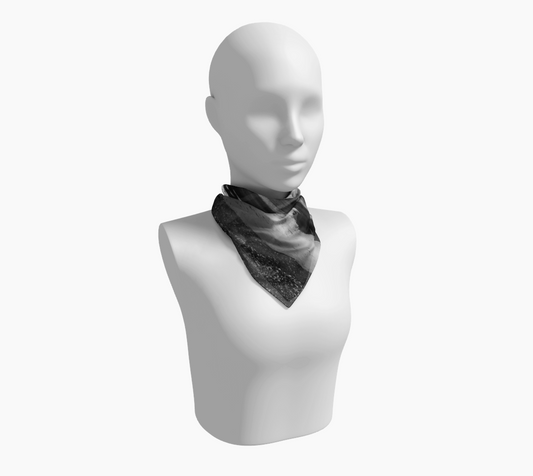 Parksville Beach 16 inch Square Scarf Worn around the neck by vanislegoddess.com