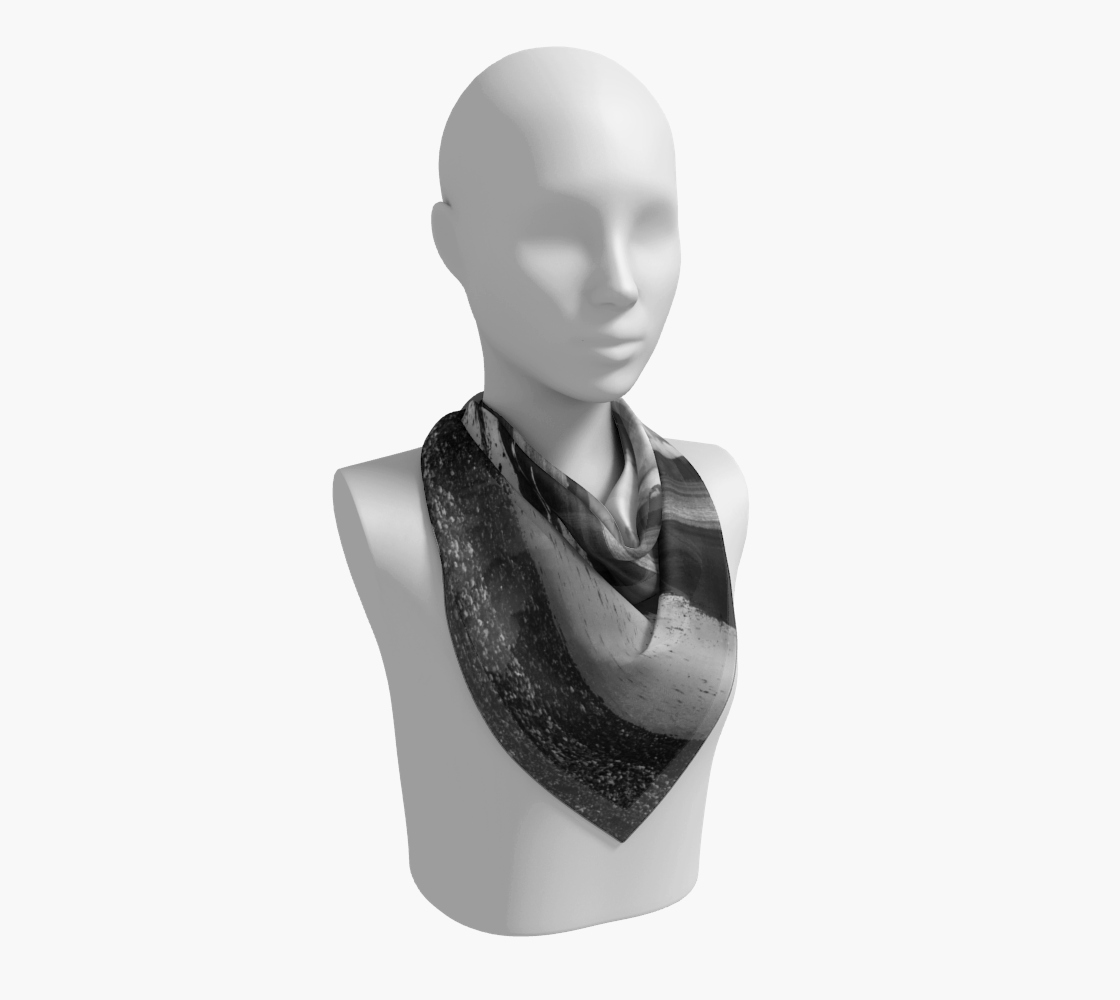 Parksville Beach 26 inch Square Scarf Worn around the neck by vanislegoddess.com