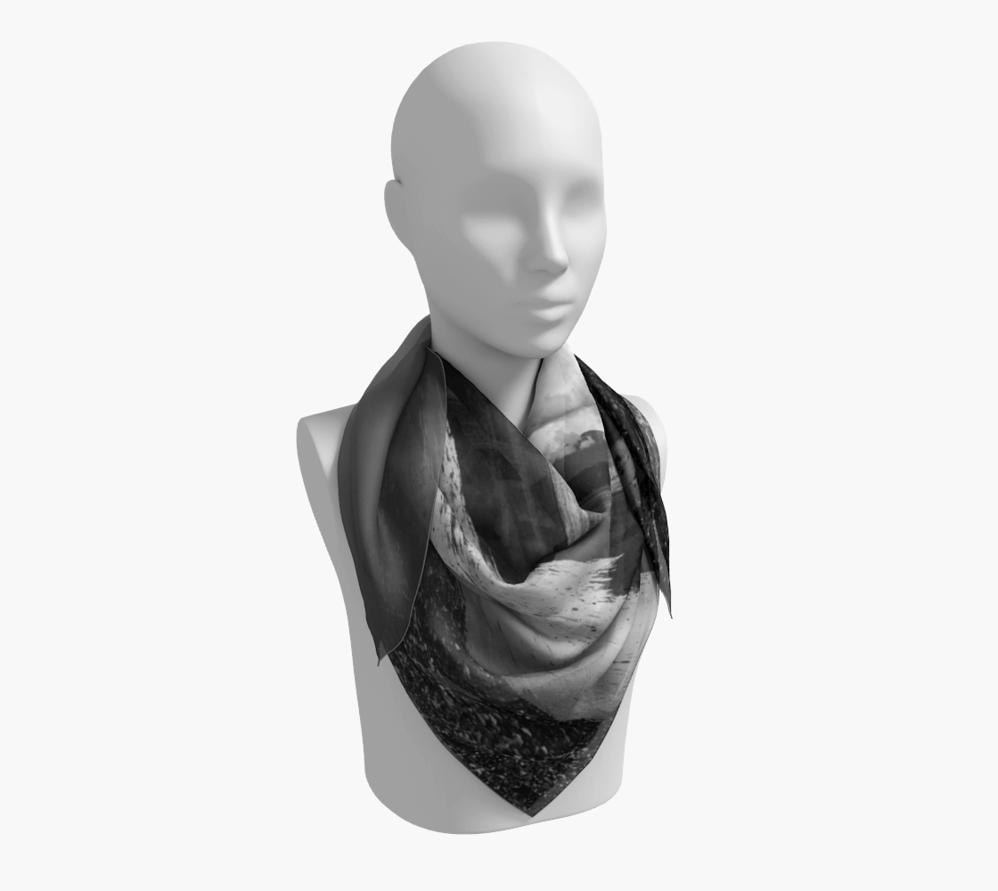 Parksville Beach 36 inch Square Scarf Worn around the neck by vanislegoddess.com