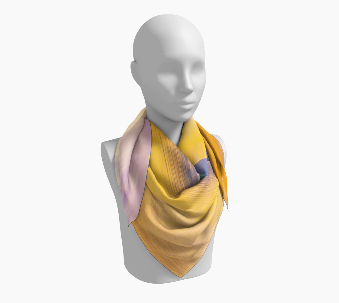 36 inch Square Scarf Worn around the neck by vanislegoddess.com