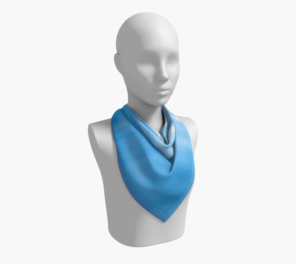 26 inch Square Scarf Worn around the neck by vanislegoddess.com