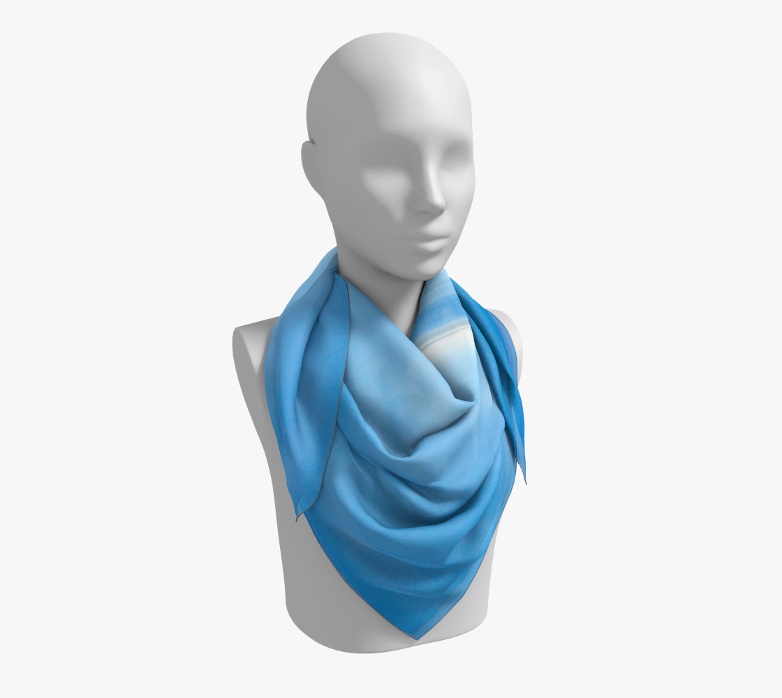 36 inch Square Scarf Worn around the neck by vanislegoddess.com