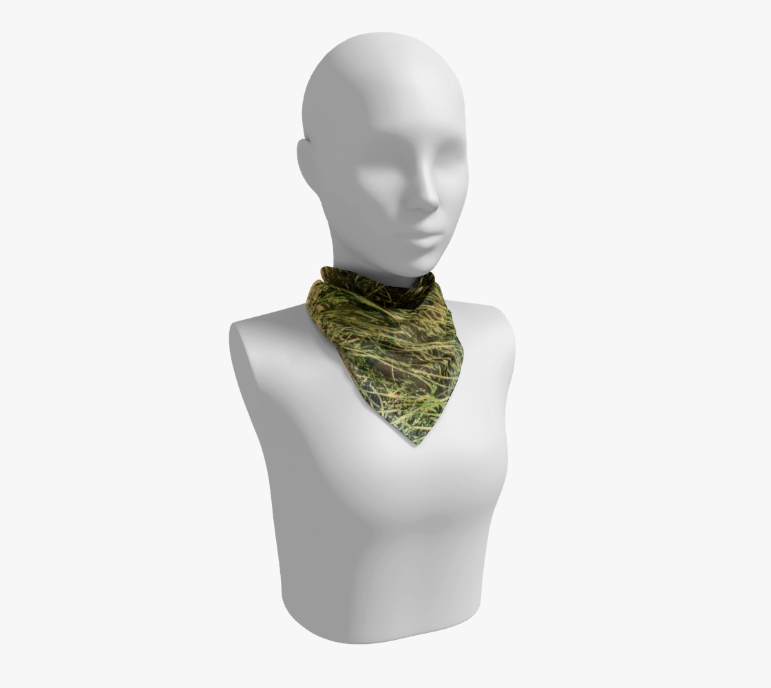 Vintage Beach 16 inch Square Scarf Worn around the neck by vanislegoddess.com