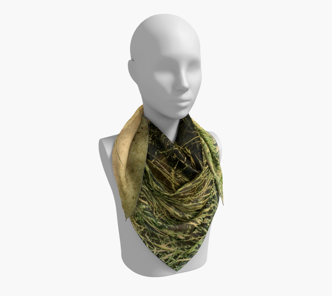 Vintage Beach 36 inch Square Scarf Worn around the neck by vanislegoddess.com
