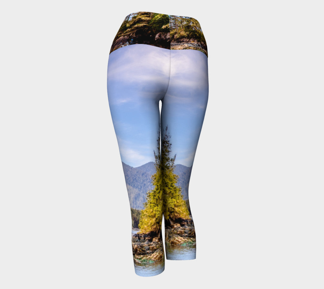 Tofino Inlet Yoga Capris by Roxy Hurtubise VanIsleGoddess.Com Back