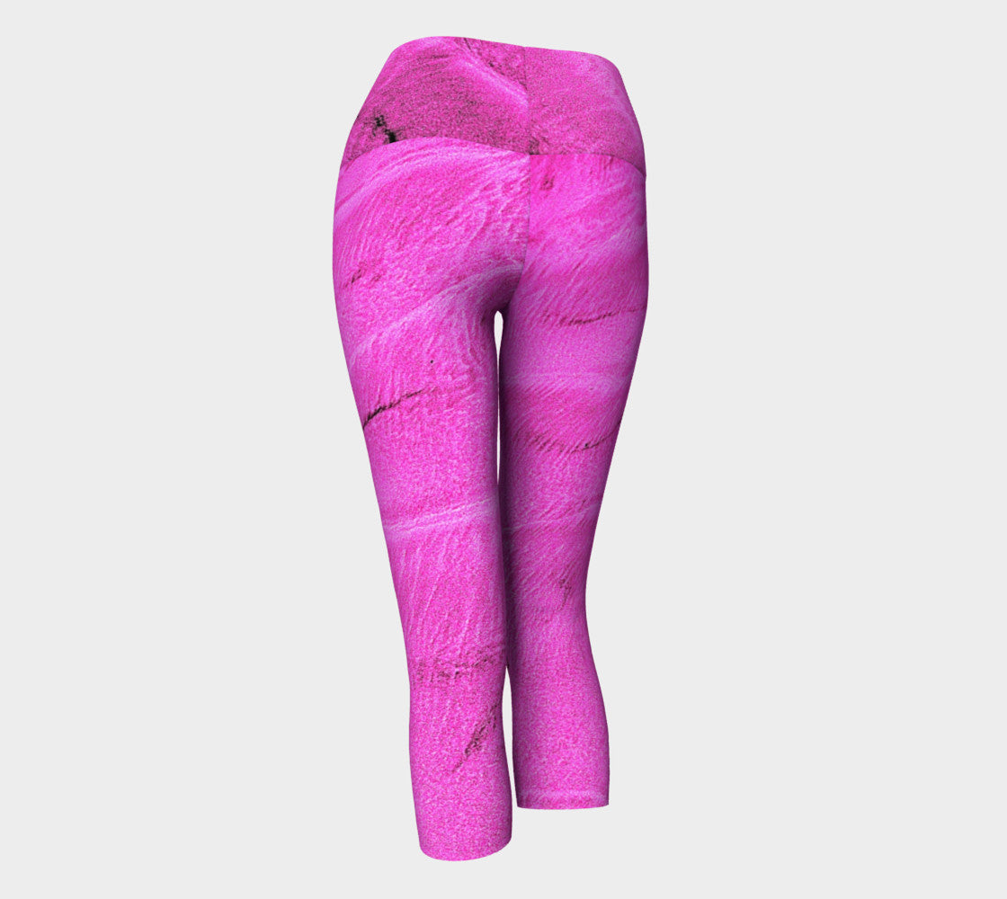 Pink Sand Yoga Capris by Roxy Hurtubise VanIsleGoddess.Com Back