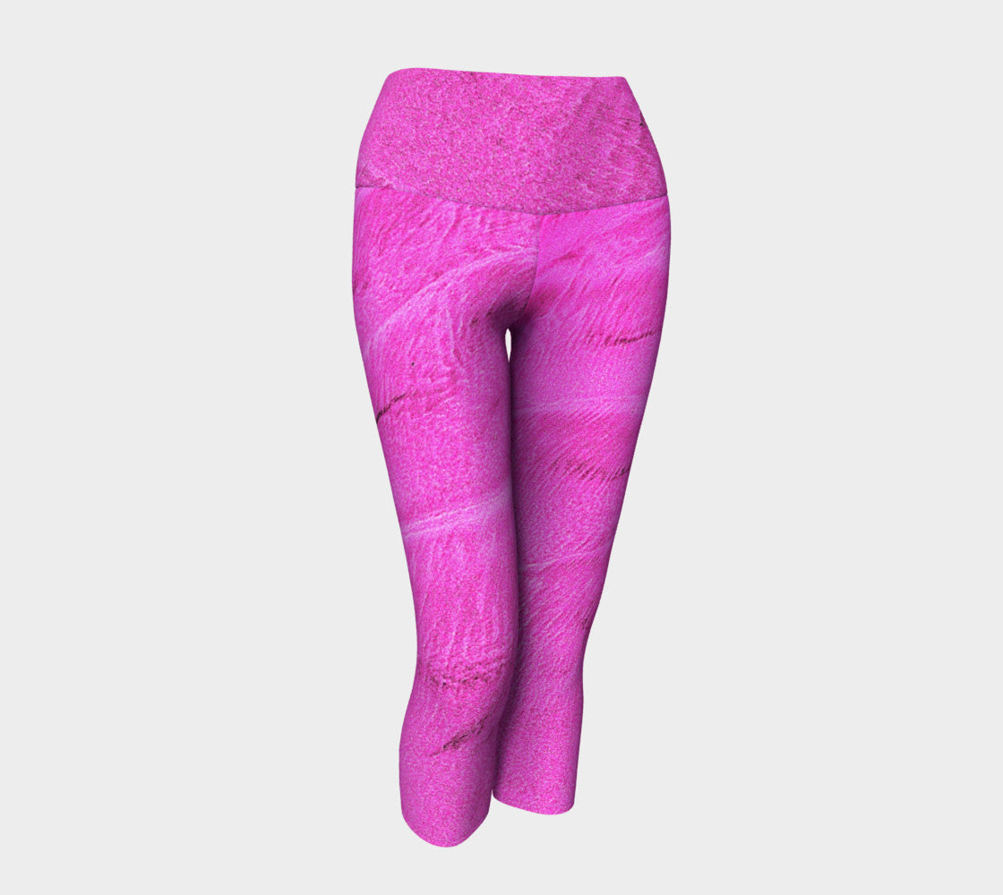 Pink Sand Yoga Capris by Roxy Hurtubise VanIsleGoddess.Com Front