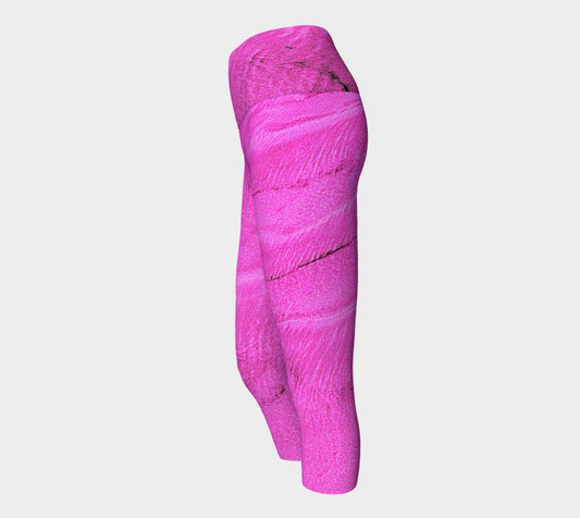 Pink Sand Yoga Capris by Roxy Hurtubise VanIsleGoddess.Com Side