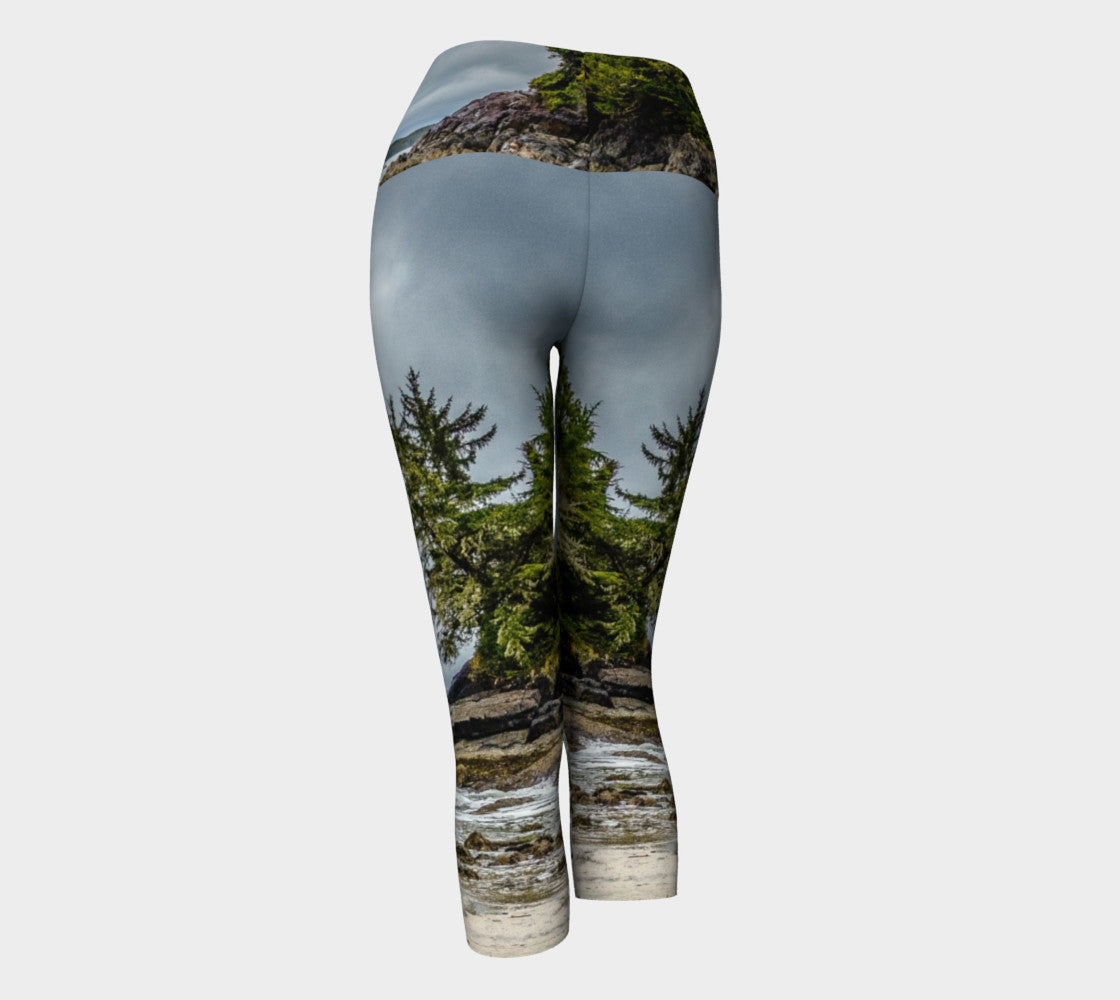 McKenzie Beach Yoga Capris by Roxy Hurtubise VanIsleGoddess.Com Back