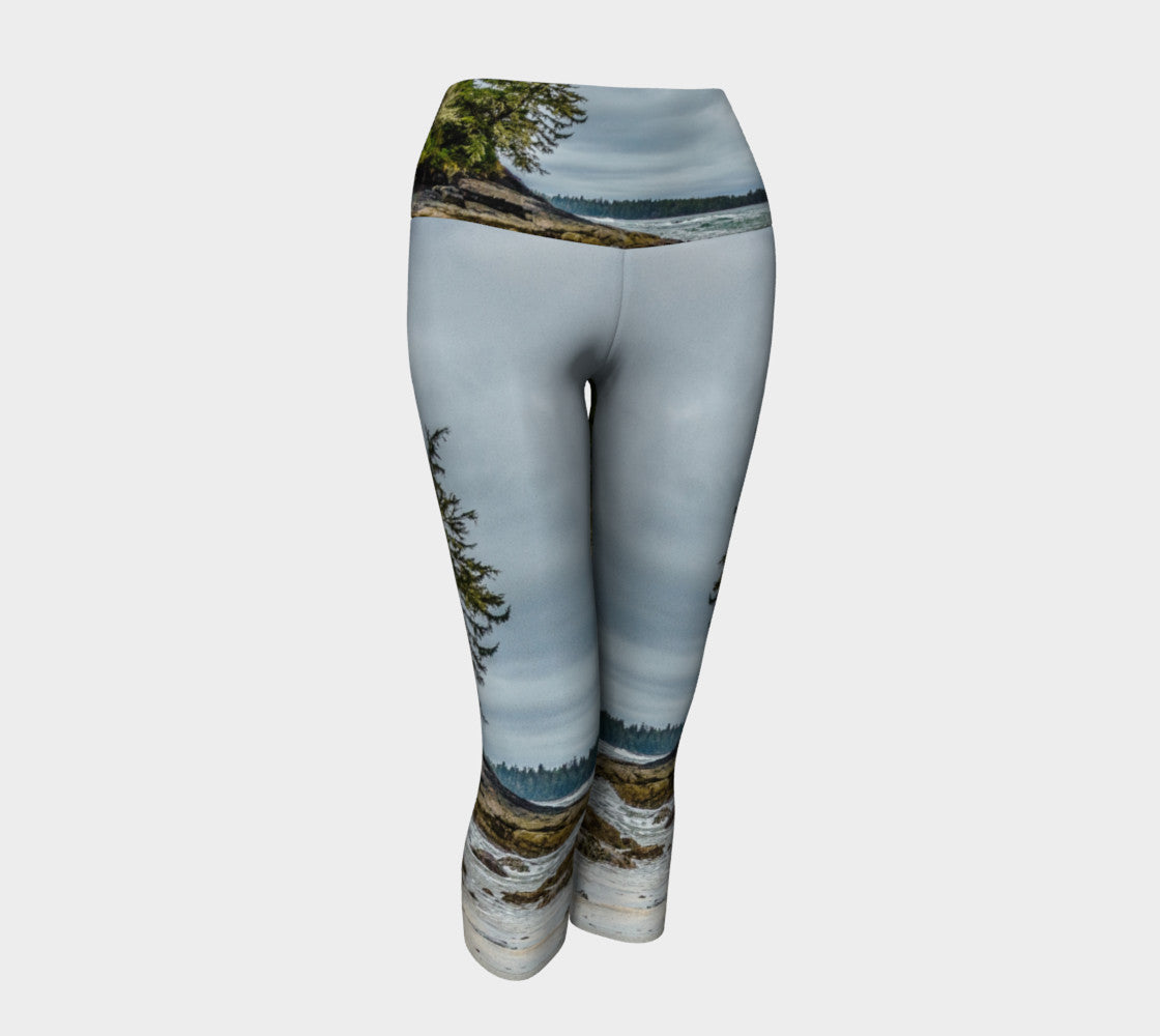 McKenzie Beach Yoga Capris by Roxy Hurtubise VanIsleGoddess.Com Front