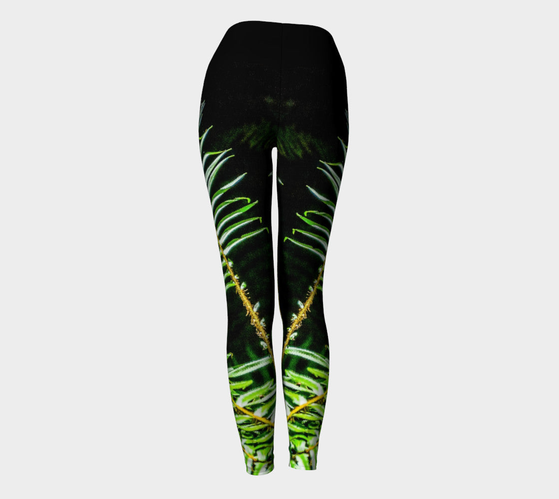 Rainforest Yoga Leggings by Roxy Hurtubise VanIsleGoddess.Com Back