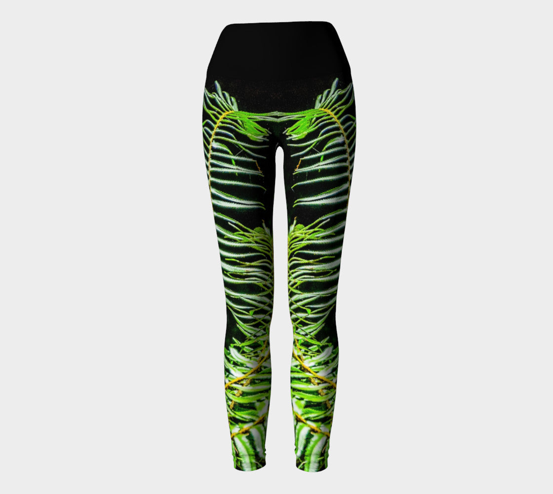 Rainforest Yoga Leggings by Roxy Hurtubise VanIsleGoddess.Com Full Front