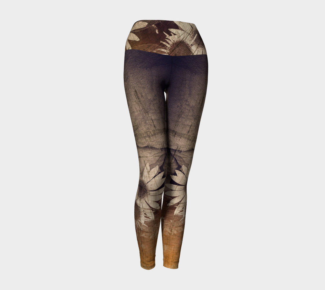 Island Summer Yoga Leggings by Roxy Hurtubise VanIsleGoddess.Com Front