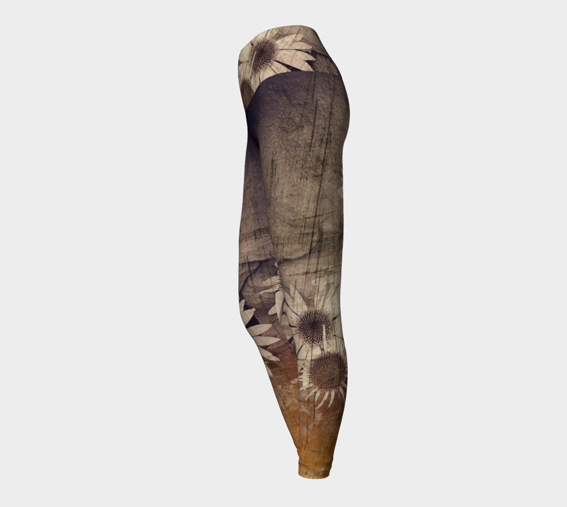 Island Summer Yoga Leggings by Roxy Hurtubise VanIsleGoddess.Com side