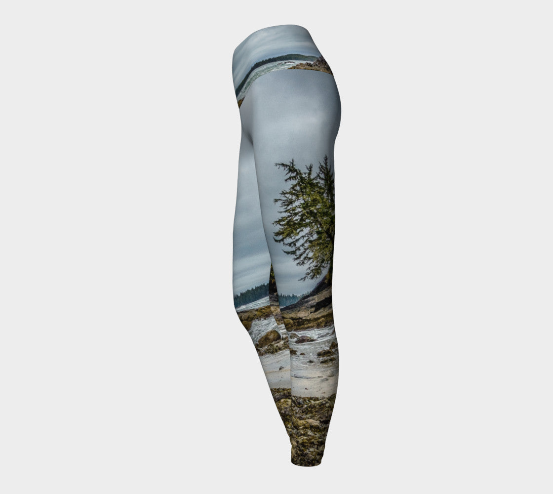 McKenzie Beach Yoga Leggings by Roxy Hurtubise VanIsleGoddess.Com Side
