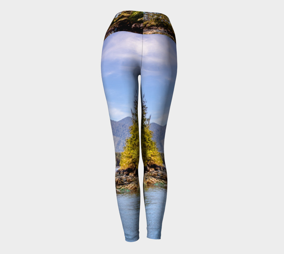 Tofino Inlet Yoga Leggings by Roxy Hurtubise VanIsleGoddess.Com Back