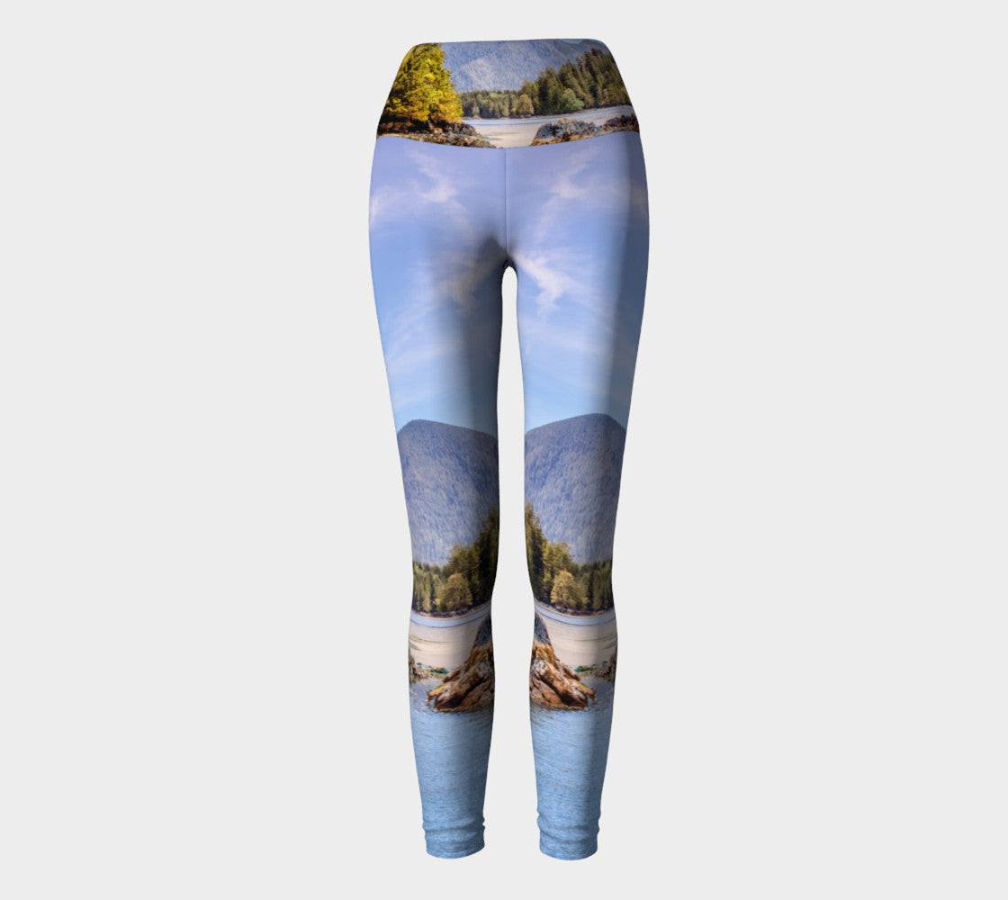 Tofino Inlet Yoga Leggings by Roxy Hurtubise VanIsleGoddess.Com Full Front