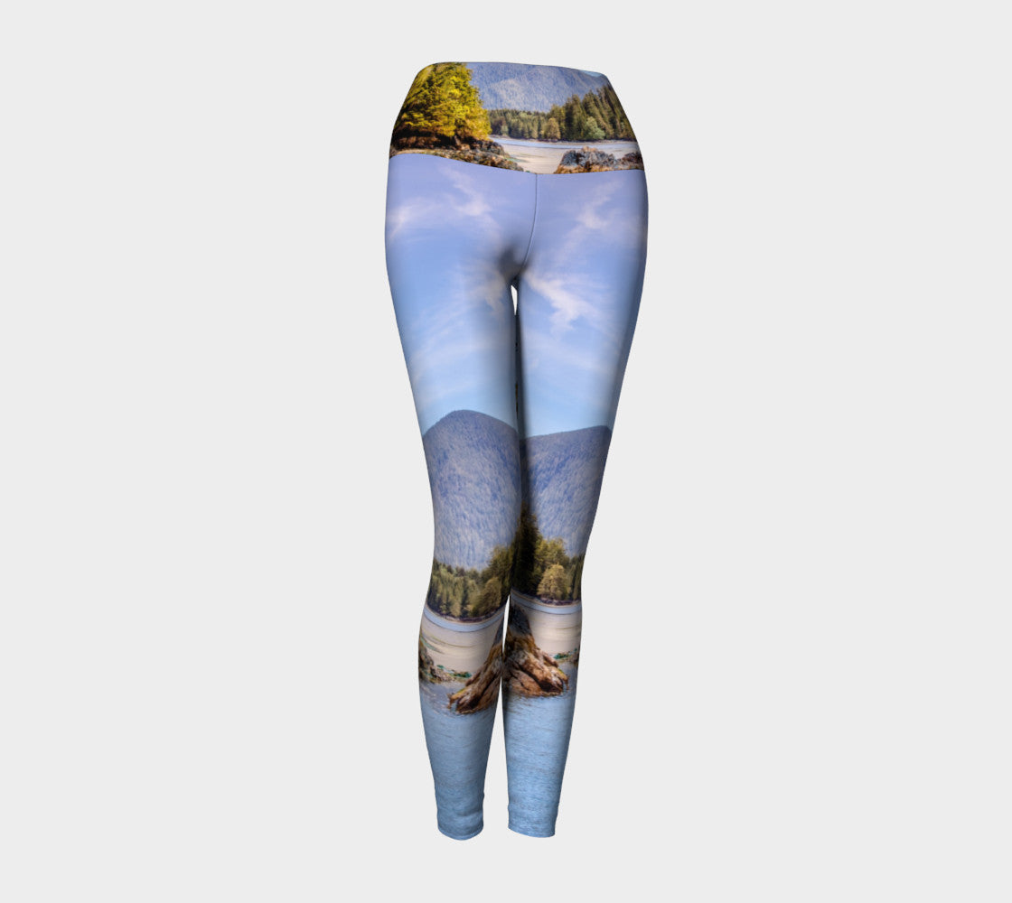 Tofino Inlet Yoga Leggings by Roxy Hurtubise VanIsleGoddess.Com Front