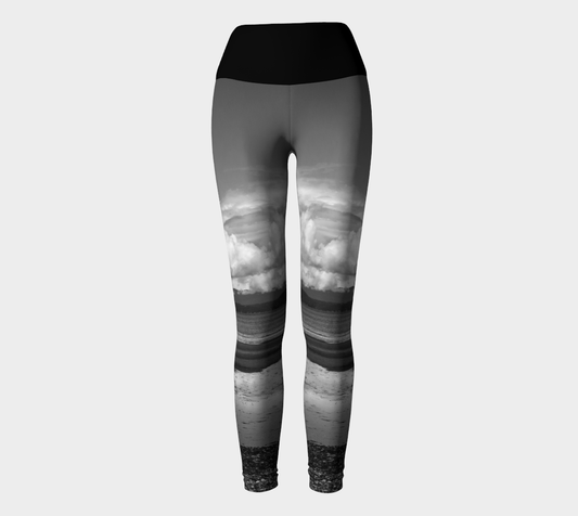 Parksville Beach Yoga Leggings by Roxy Hurtubise VanIsleGoddess.Com Full Front