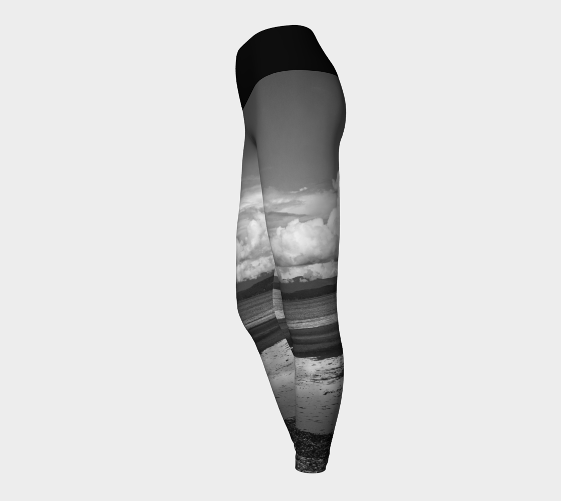 Parksville Beach Yoga Leggings by Roxy Hurtubise VanIsleGoddess.Com Side