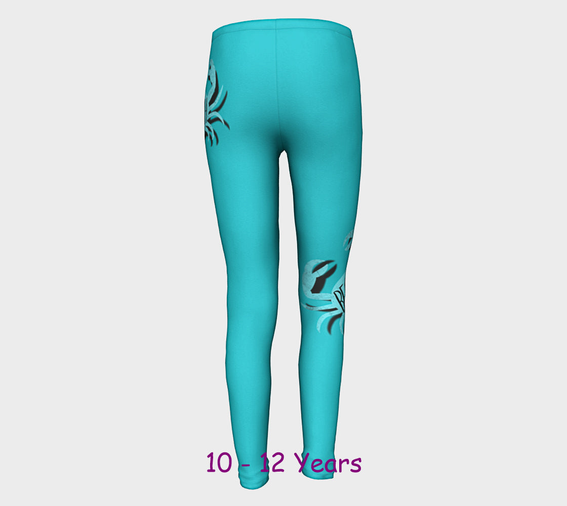 Beach Crab Youth Leggings